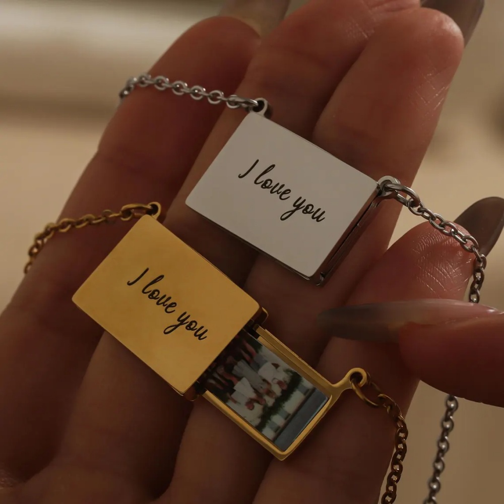 สร้อยคอจี้รูปภาพแบบกำหนดเอง สร - Name Necklace Custom บทวิจารณ์และราคา