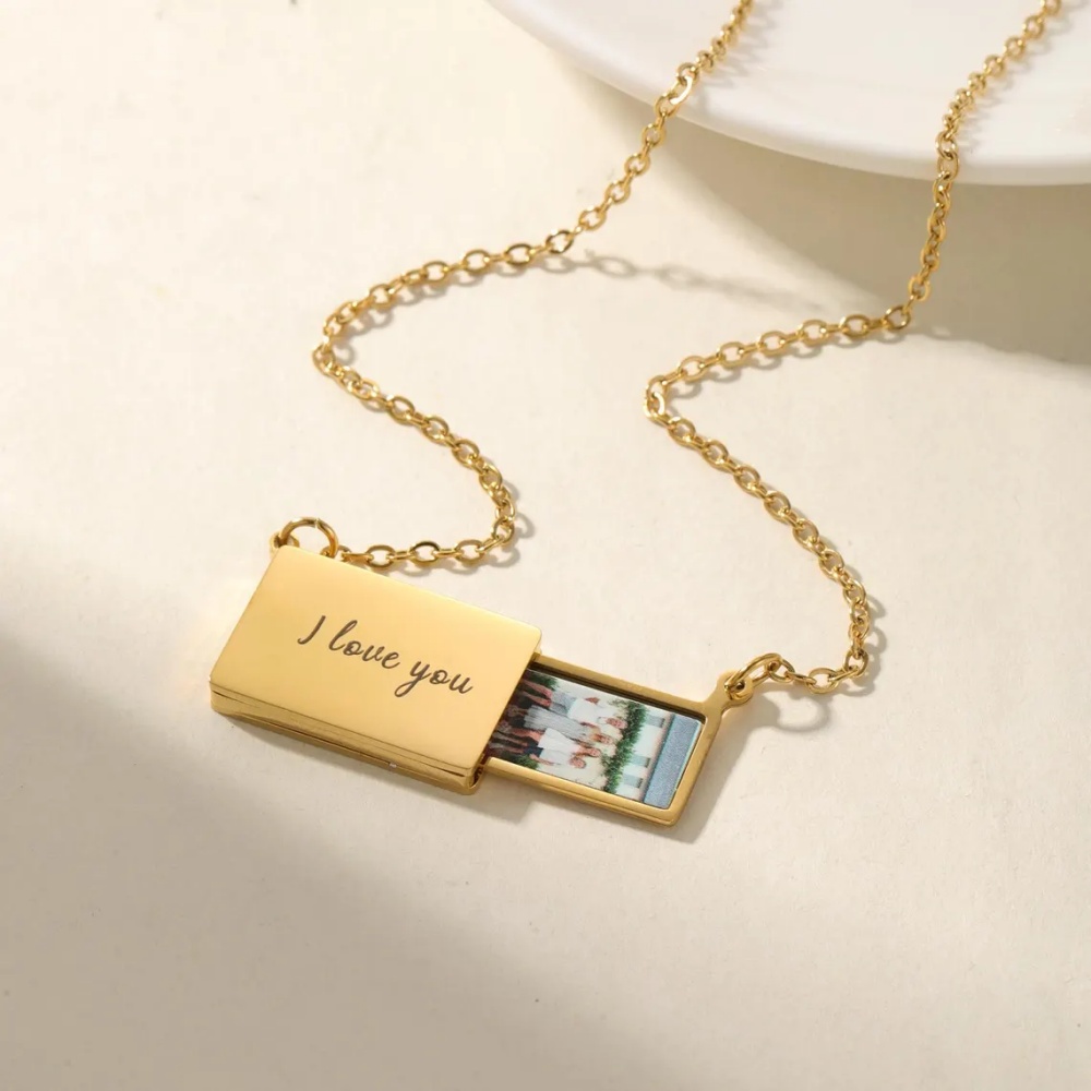 สร้อยคอจี้รูปภาพแบบกำหนดเอง สร - Name Necklace Custom บทวิจารณ์และราคา