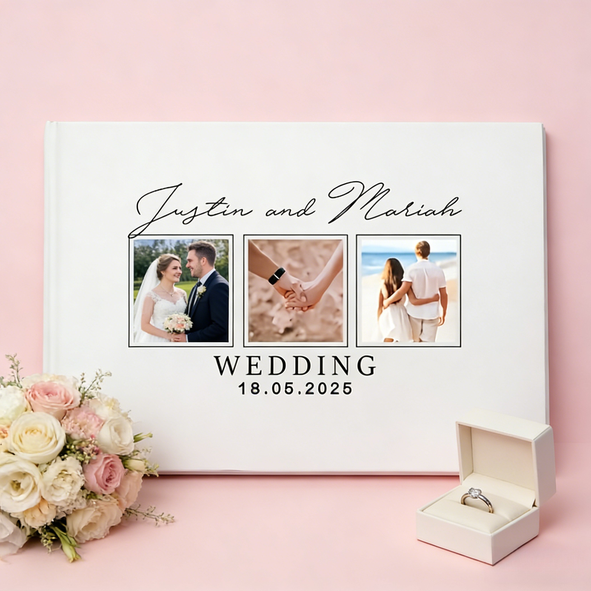 สมุดอวยพรงานแต่งงานแบบสั่งทำพิ - Custom Photo Book บทวิจารณ์และราคา